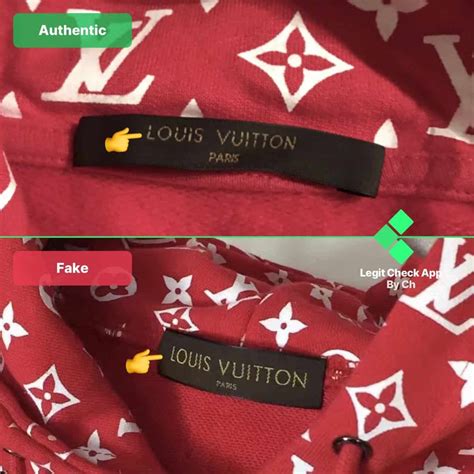 supreme louis vuitton shirt real vs fake|false supreme x louis vuitton.